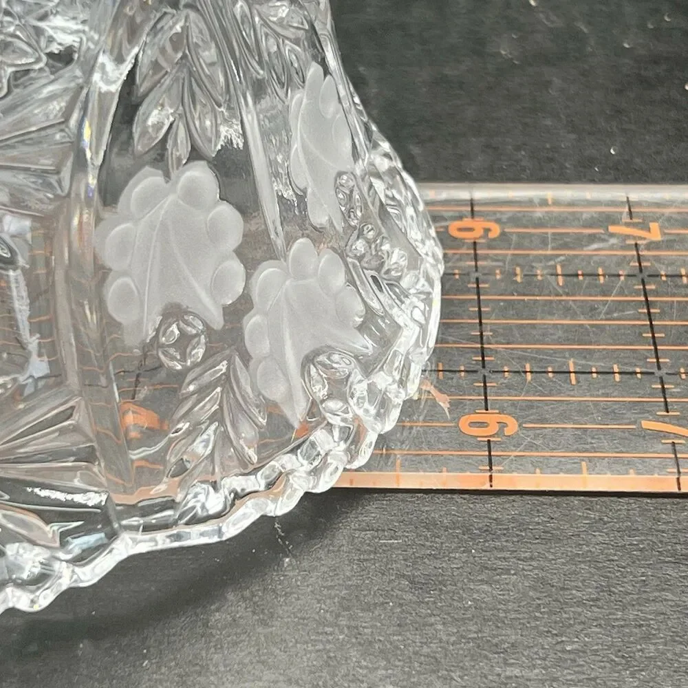 NIB Vintage AnnaHutte 24% Lead Crystal Bowl - Scalloped/Sawtooth Germany- 4